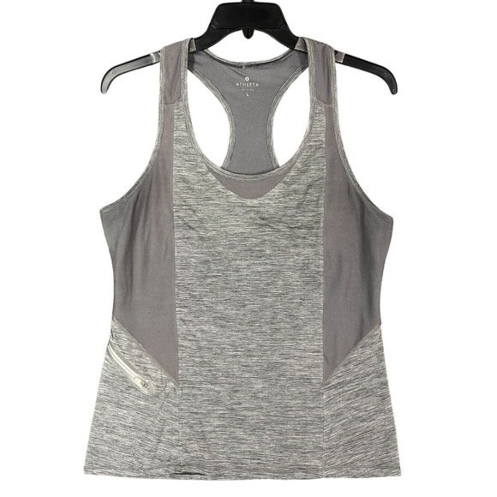 Athleta Tank Top Womens‎ L Racerback Performance Mesh Activewear Gym Yoga Core